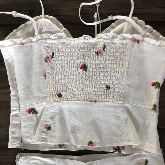 AFRM Sunset Linen Asymmetrical skirt and Tankk - Picture 8 of 9